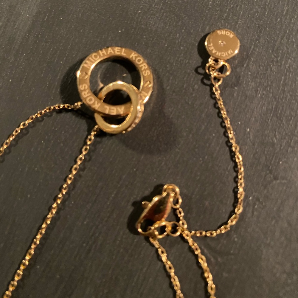 Michael Kors gold signature logo necklace - Picture 5 of 5